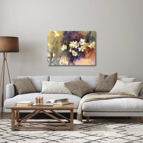 Obraz - Biele magnólie, maľba (70x50 cm)