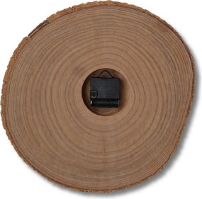 Nástenné hodiny z kmeňu stromu s originálnou kôrou  | KORRO: Amber - 3072 26-29 cm 4815-115591 KOR008