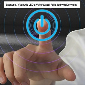 D‘Eluxe - LED ZRKADLÁ - Zrkadlo s LED osvetlením ROUND QR22R cm LED zrkadlo dotykové 5 studená biela nástenná 100