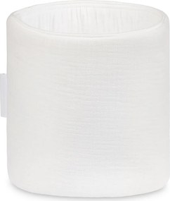 Mušelínový úložný košík sivo biela