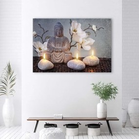 Gario Obraz na plátne Budha a sviečky Rozmery: 60 x 40 cm