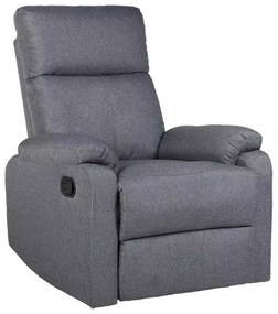 LuxuryForm DESIGN Televízne kreslo CARLOS s polohovaním - šedé