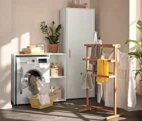 Polička práčky s bočným úložným priestorom