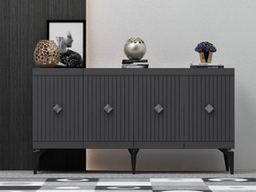 Skrinka Lideke 1 (antracit + strieborná) . Akcia -15%. Vlastná spoľahlivá doprava až k Vám domov. 1093407