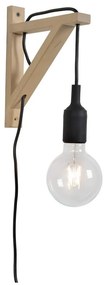 Lucide 08208/01/30 - Nástenné svietidlo FIX WALL 1xE27/60W/230V čierna LC2908