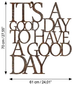 Nástěnná kovová dekorace Have a Good Day vícebarevná