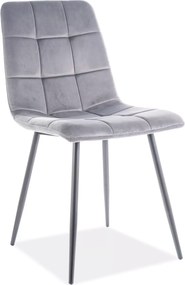 SI Mila Velvet stolička sivý