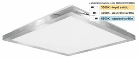 Top Light -LED Kúpeľ. stropné svietidlo SILVER LED/10W/230V IP44 28x28 cm chróm