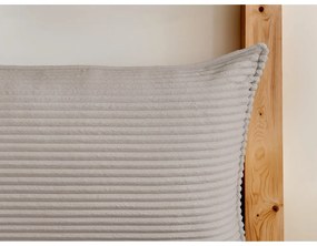 Béžová čalúnená dvojlôžková posteľ s úložným priestorom a roštom 160x200 cm Jade – Bobochic Paris