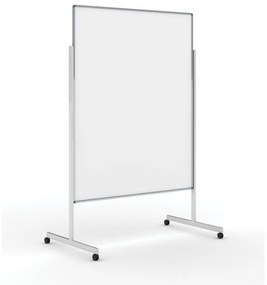Informačná a moderačná tabuľa na kolieskach, 1200 x 1500 mm, lakovaná