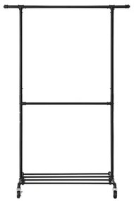 Mobilný stojanový vešiak LINEA čierny