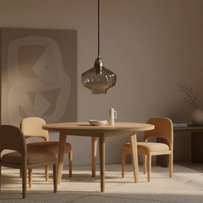 Závesná lampa La Belle VIII čierna