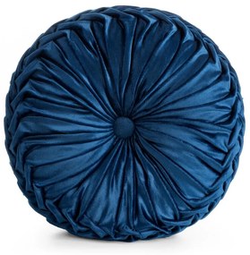 Dekorstudio Okrúhly vankúš VELVET95 v granátovej farbe - priemer 40cm