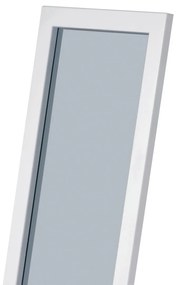 Autronic ZRKADLO - stojace s konštrukciou z MDF - 150 cm - biela matná farba, MDF doska