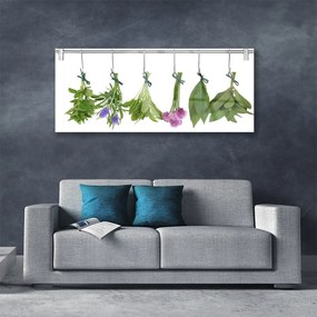Obraz plexi Sušené byliny listy kvety 125x50 cm