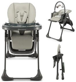 KINDERKRAFT - Detská jedálenská stolička TUMMIE šedá