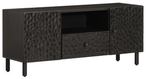 TV skrinka, čierna 105x33x46 cm, mangový masív 356833