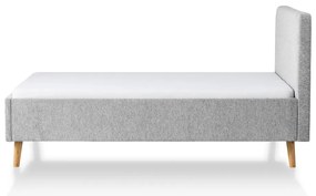 Svetlosivá čalúnená dvojlôžková posteľ bez roštu 140x200 cm Smart – Meise Möbel