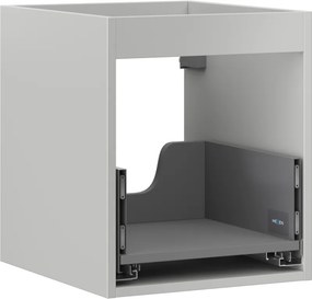 Mexen Box-A, závesná skrinka 40 cm, 1 zásuvka, sivá matná, 91AX0-0400-470-1-62