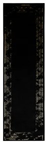 Koberec / Behúň GLOSS 408C 86 Ramka, glamour, art deco čierny / zlatý