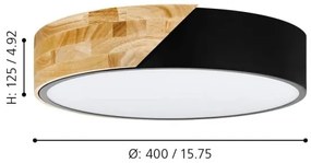 Eglo 99388 - Stropné svietidlo GRIMALDINO 2xE27/28W/230V