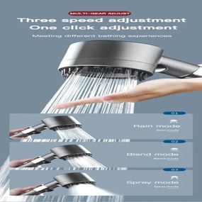 Úsporná masážna sprchová hlavica DA278 sada 10 kusov