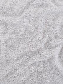 Baránková obliečka na vankúšik mikroplyš 40 × 40 cm – Teddy svetlo sivá