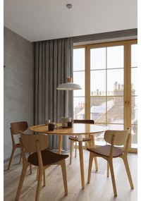 Sollux SL.0282 - Luster na lanku AFRA 1xE27/60W/230V šedá/prírodné drevo