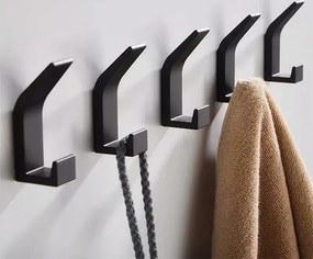 Súprava 5 čiernych háčikov Omnos