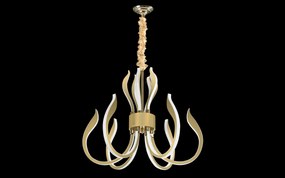 Závesná lampa Opticus MD 8602-6 Gold