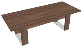 Rokovací stôl Verno+ S 240 x 100 cm, orech / čierna