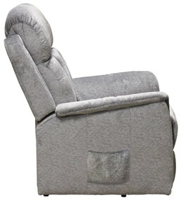 IDEA nábytok Relaxačné kreslo COMFORT sivé