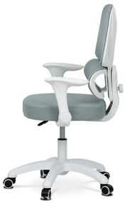 Detská pracovná stolička NANDU — sieť / látka, mentolová