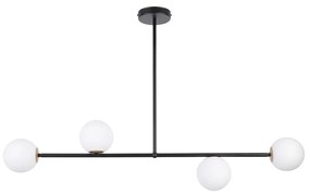 Luster na tyči GAMA 4xG9/12W/230V čierna