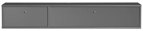 Antracitový TV stolík 136x22 cm Mistral – Hammel Furniture