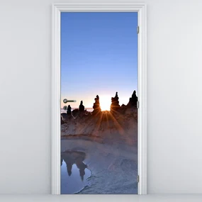 Fototapeta na dvere - Piesočná scenéria (95x205cm)