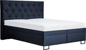 Posteľ Amy 180x200 cm, tmavo modrá látka