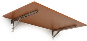 Sklápací stôl na stenu, 1200 x 600 mm, nosnosť 30 kg, čerešňa