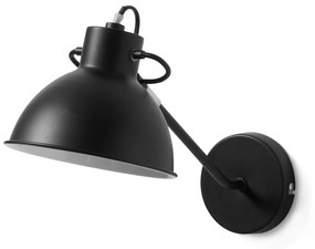 Čierna nástenná lampa Kave Home Odalis