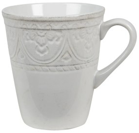 Béžový hrnek s ornamentom Olen - 13*10*12 cm / 450 ml