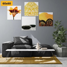 Set obrazov Feng Shui kombinácia - 4x 60x60