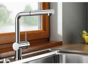 Blanco Linus - S - F drezová batéria s vyťahovacou sprškou chróm 514023