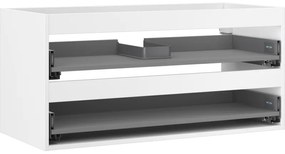 Mexen Box-A, závesná skrinka 100 cm, 2 zásuvky, biela matná, 91AX0-1000-470-2-01