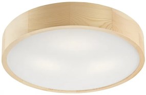 RUEL Moderné stropné svietidlo, 3xE27, 60W, 47cm, okrúhle, svetlohnedé
