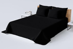 Kvalitný prehoz na posteľ čiernej farby