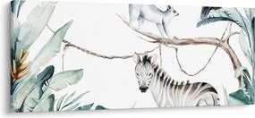 Obraz - Exotické zvieratká (120x50 cm)