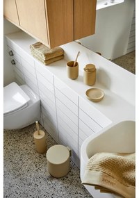 Béžová porcelánová nádoba na mydlo Zone Ume