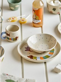 Kameninová detská jedálenská súprava 3 ks Charlie – Bloomingville Mini