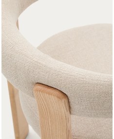 Béžová/v prírodnej farbe jedálenská stolička z jaseňového dreva Granite – Kave Home