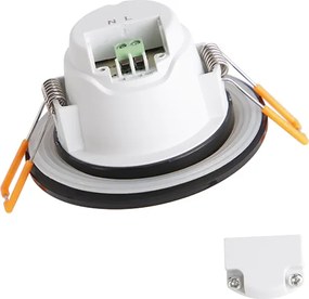 Sada 6 moderných zapustených bodových svetiel čierna vrátane LED 3-krokového stmievania IP65 - Blanca